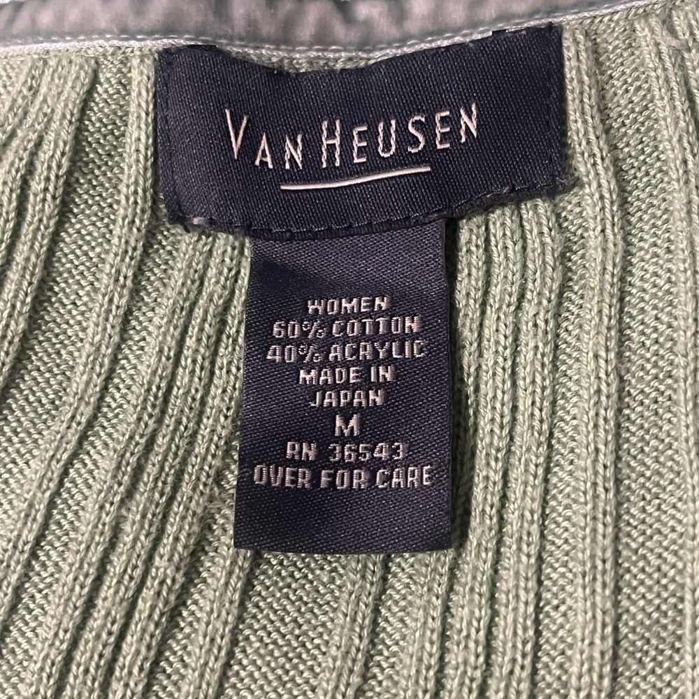 Van Heusen Light Green Tank Top - Picture 3 of 4
